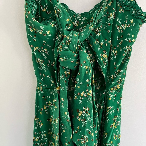Faithfull the Brand Green tie back mini dress - Picture 4 of 5